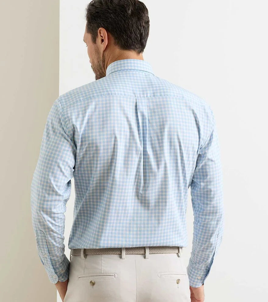 FELIX CROWN LITE COTTON STRETCH SHIRT- COTTAGE BLUE
