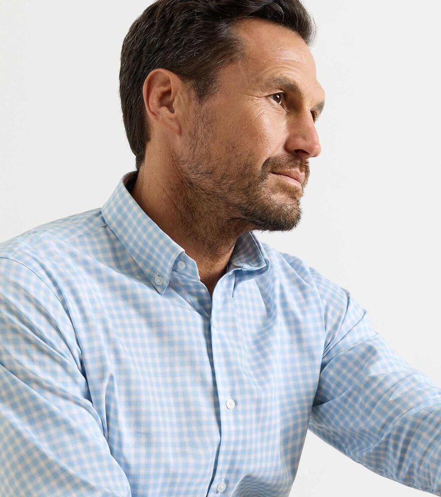 FELIX CROWN LITE COTTON STRETCH SHIRT- COTTAGE BLUE
