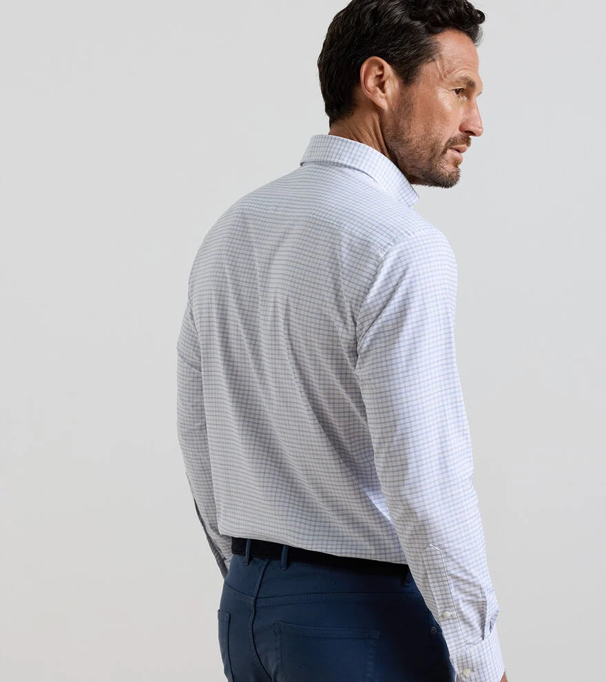 ROMMEL PERFORMANCE TWILL SHIRT- CLOUDY BLUE