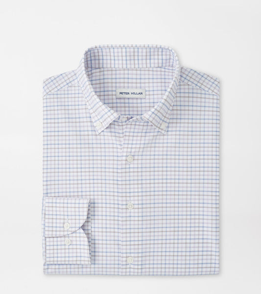 ROMMEL PERFORMANCE TWILL SHIRT- CLOUDY BLUE