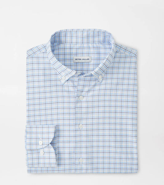 CASEY PERFORMANCE TWILL SHIRT- COTTAGE BLUE