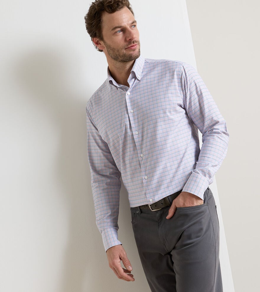 CASEY PERFORMANCE TWILL SHIRT - NAVY