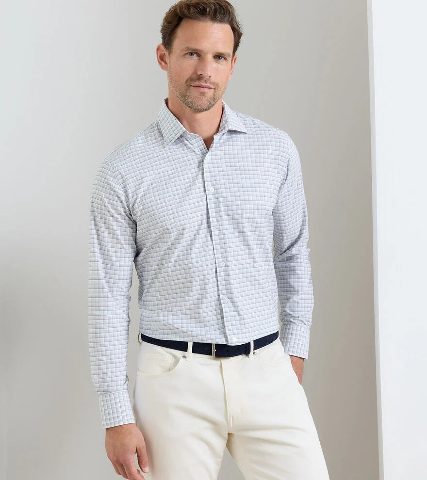 ROBERTSON PERFORMANCE TWILL SHIRT - NAVY