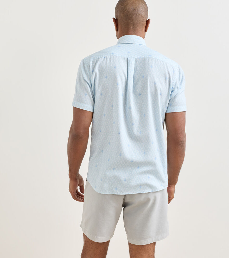 WHITEHAVEN COTTON LYOCELL SHIRT- STREAM BLUE
