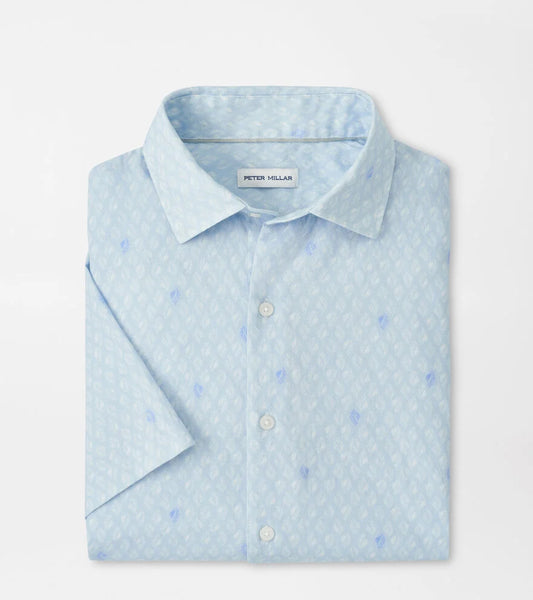 WHITEHAVEN COTTON LYOCELL SHIRT- STREAM BLUE