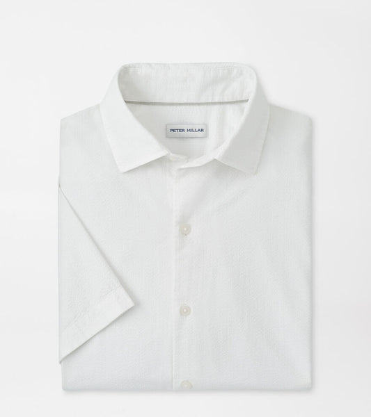 SEAWARD COTTON LYOCELL SHIRT-WHITE