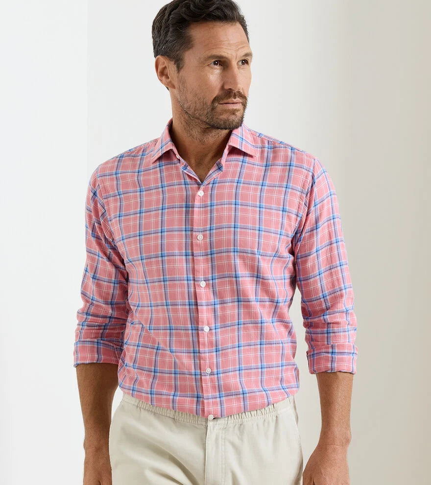 TRITON COTTON LYOCELL SHIRT-VENETIAN PINK
