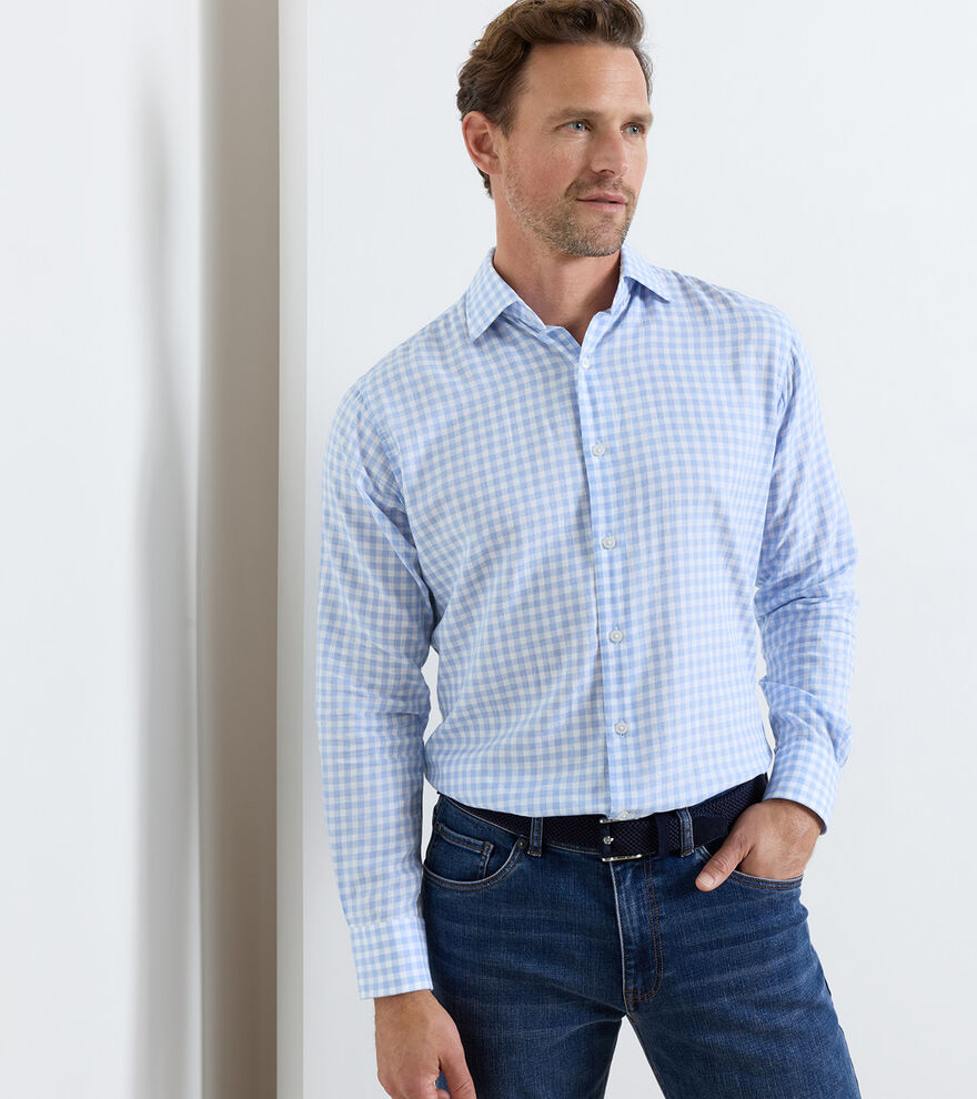 BREEZE COTTON LYOCELL SHIRT-BLUEBIRD