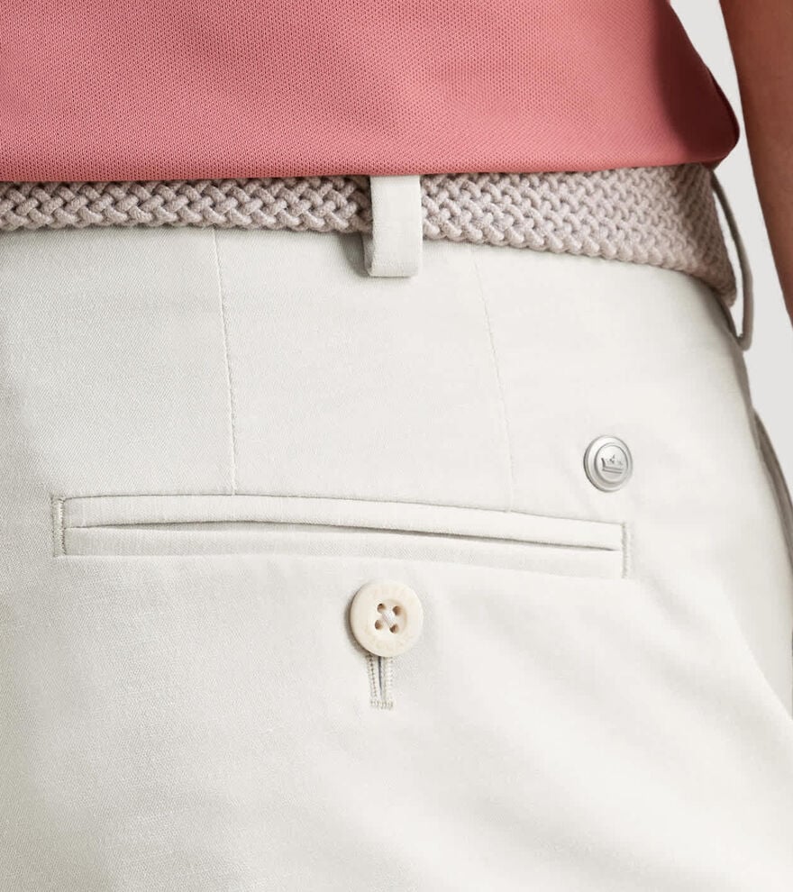 SURGE LINEN BLEND PERFORMANCE SHORT - TRUFFLE