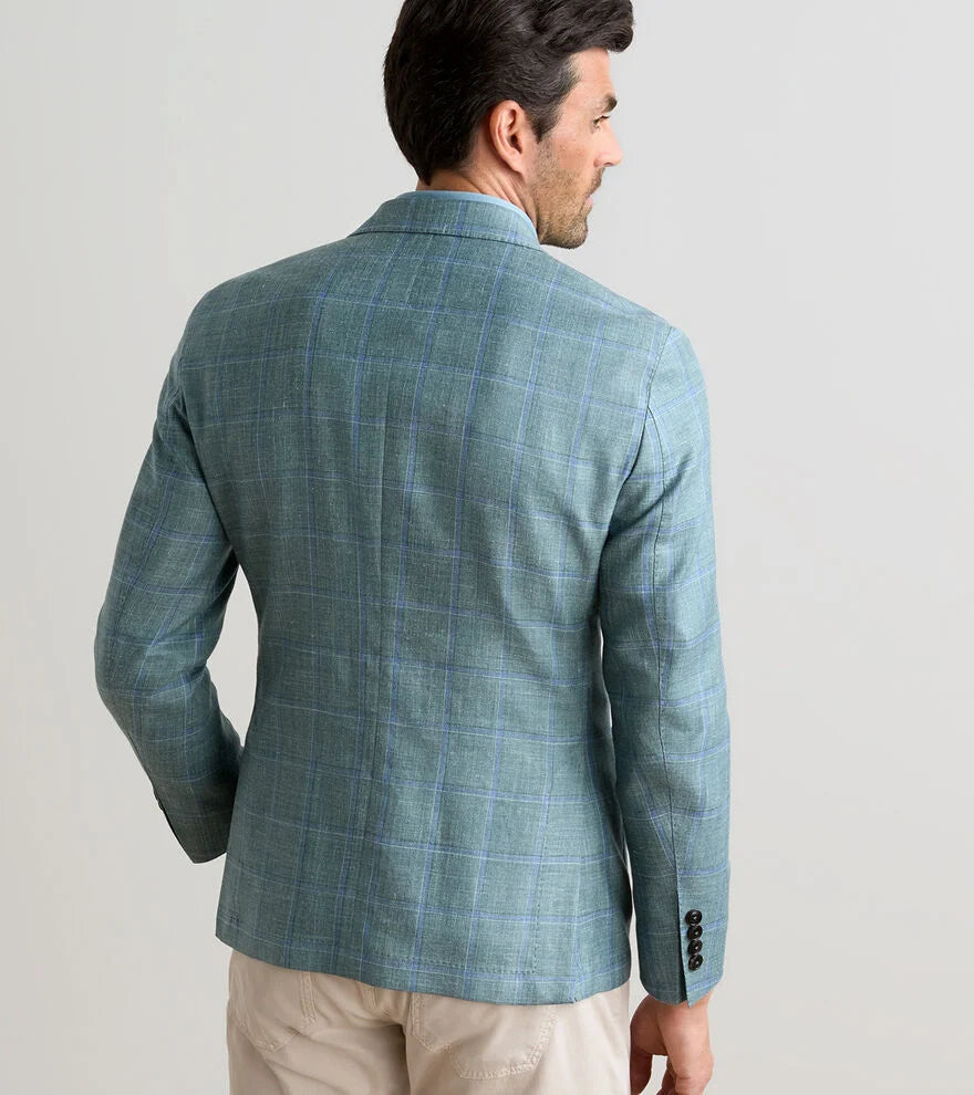 SALISBURY WINDOWPANE SOFT JACKET - WILLOW