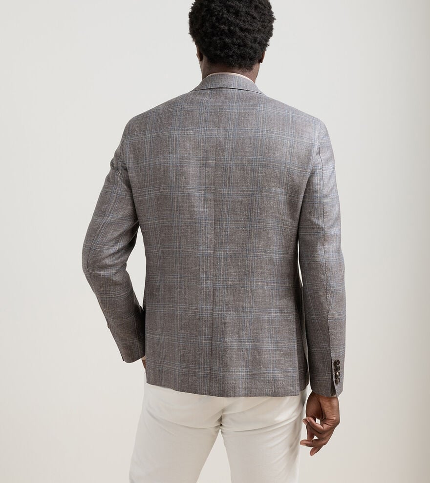 PEARCE PLAID SOFT JACKET - ESPRESSO