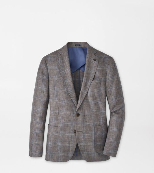 PEARCE PLAID SOFT JACKET - ESPRESSO