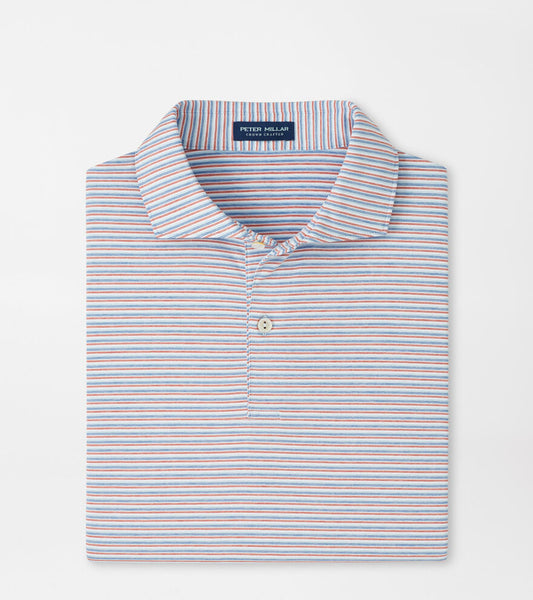 ALDA PERFORMANCE JERSEY POLO-  BLUE FROST