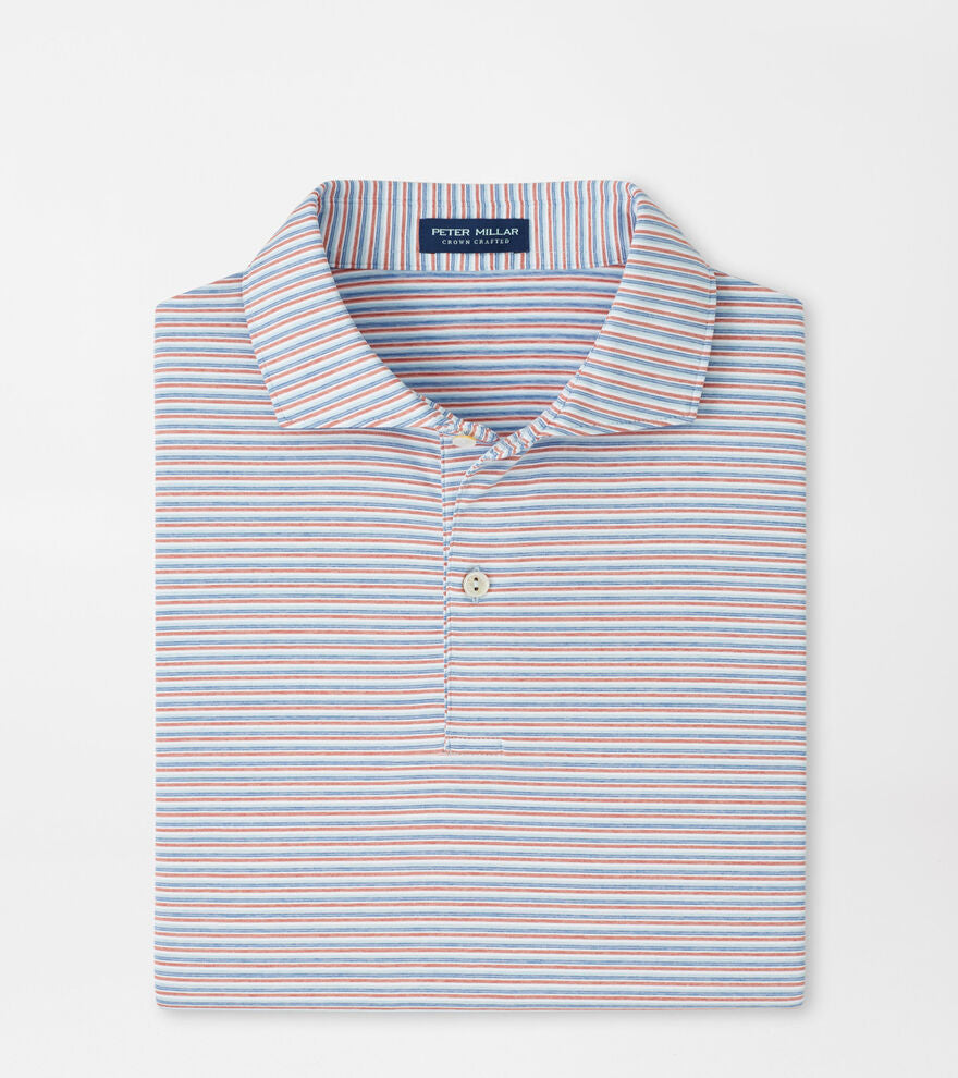 ALDA PERFORMANCE JERSEY POLO-  BLUE FROST