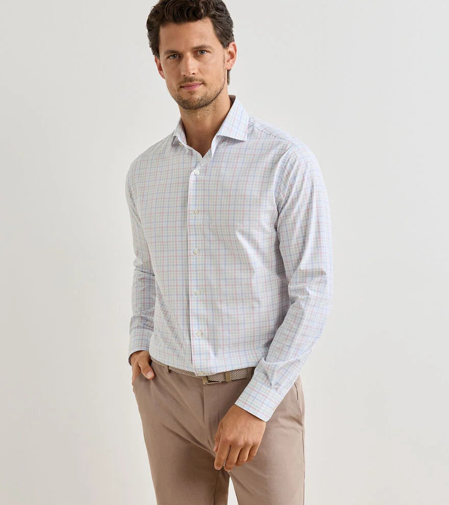BASIN PERFORMANCE POPLIN SHIRT-MULTI
