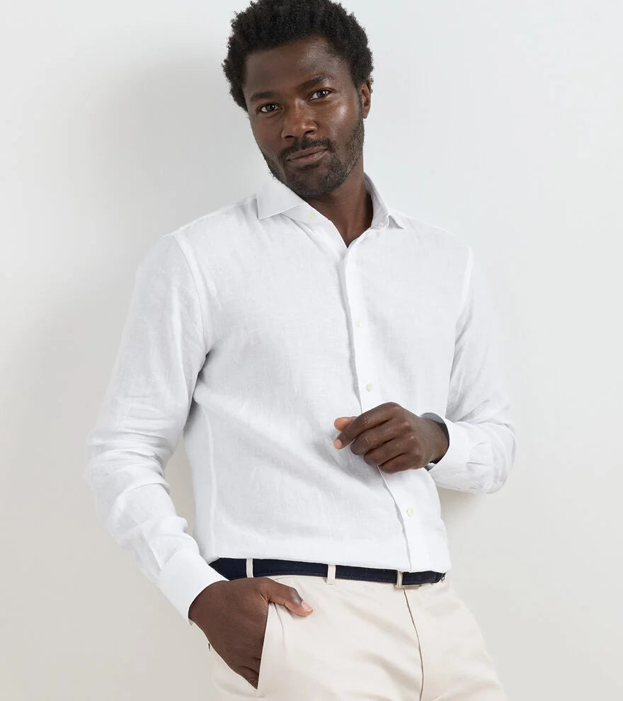 ASTINO LINO SHIRT-WHITE