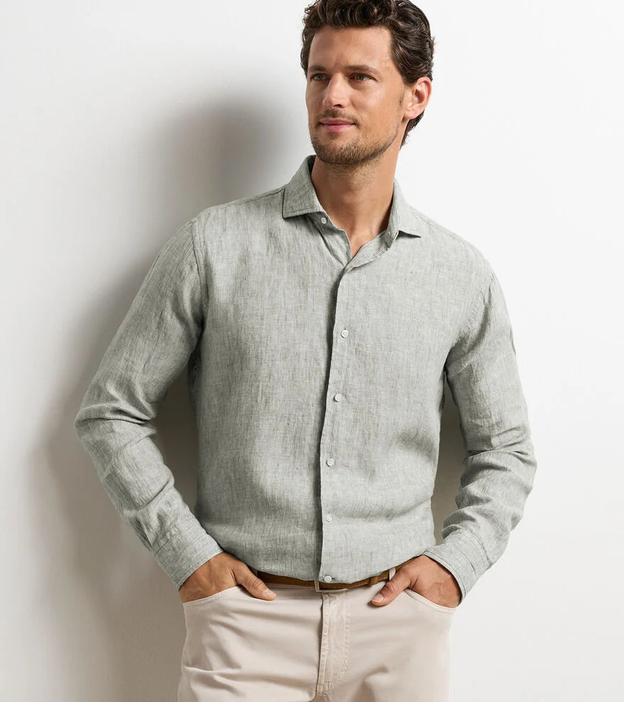 ASTINO LINO SHIRT - WILLOW