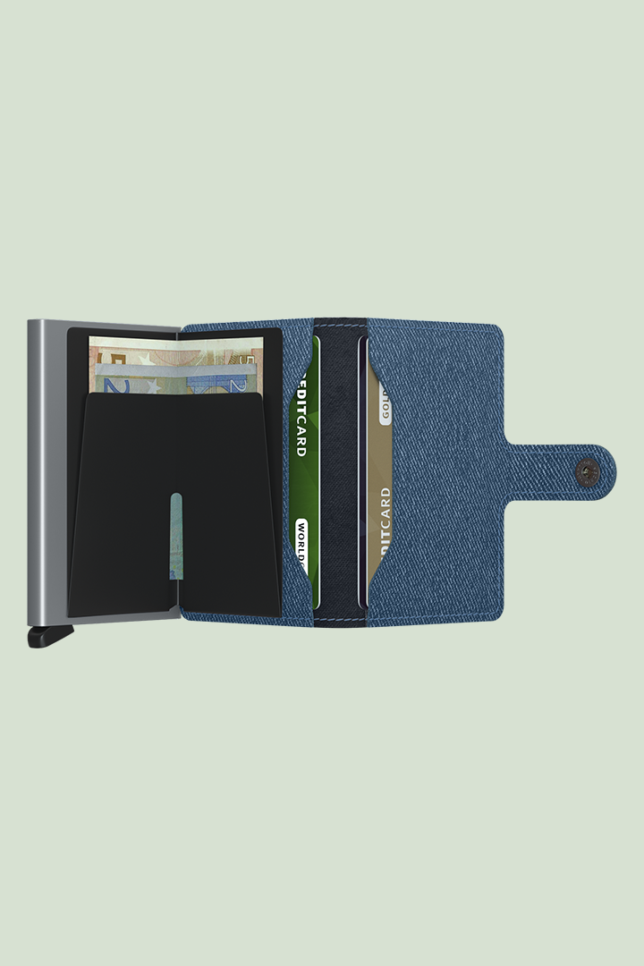 MINIWALLET TWIST JEANS BLUE
