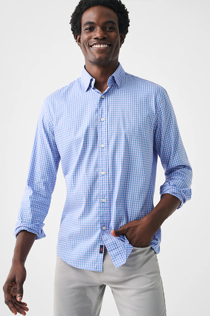 THE MOVEMENT SHIRT - PACIFIC LILAC GINGHAM