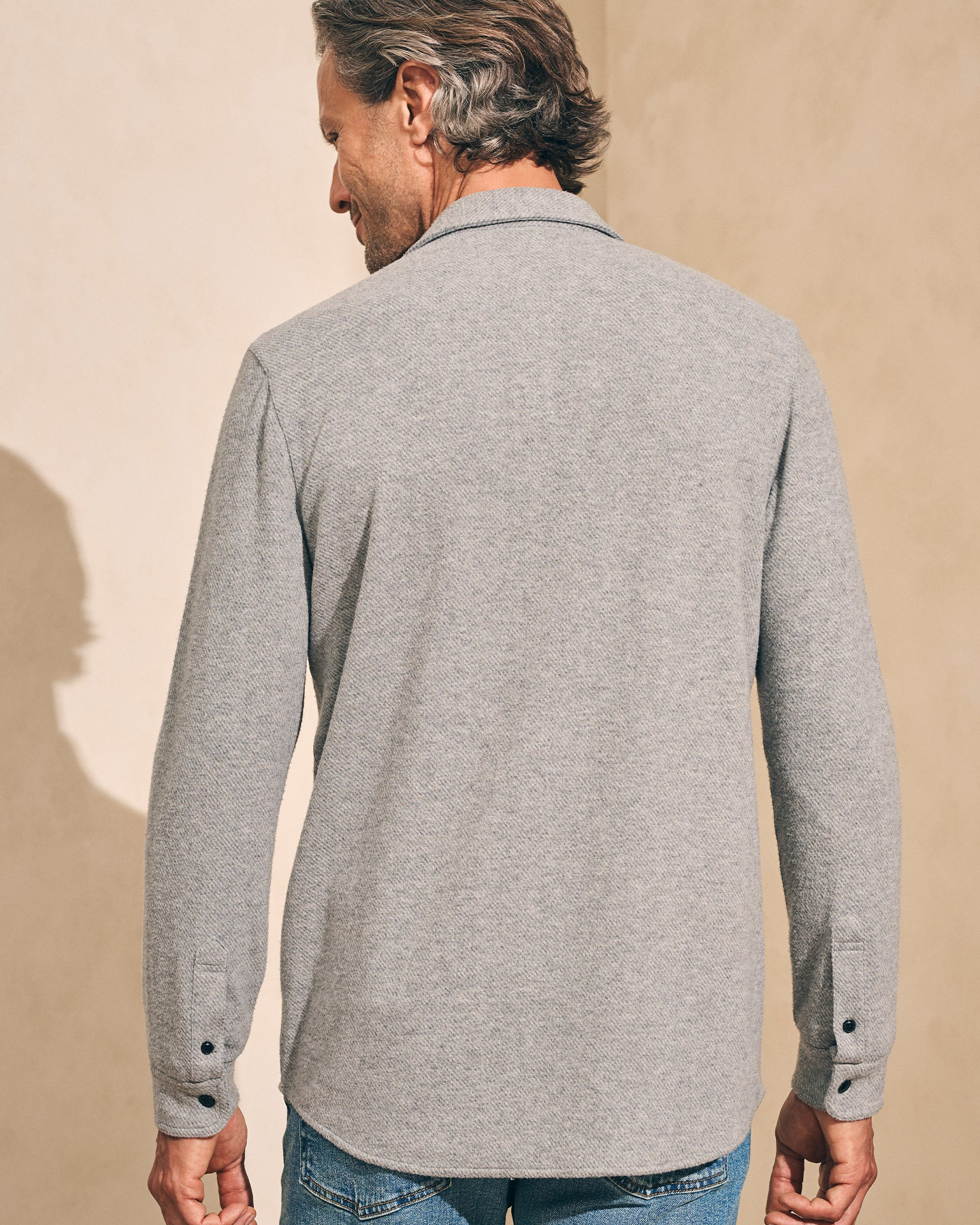 LEGEND SWEATER SHIRT - FOSSIL GREY TWILL