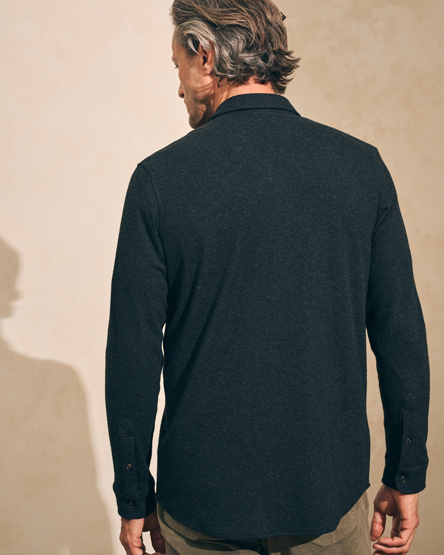 LEGEND SWEATER SHIRT - HEATHERED BLACK TWILL