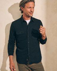 LEGEND SWEATER SHIRT - HEATHERED BLACK TWILL