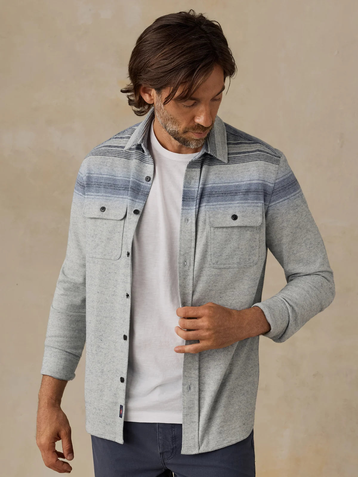 LEGEND SWEATER SHIRT - RIVER STONE OMBRE