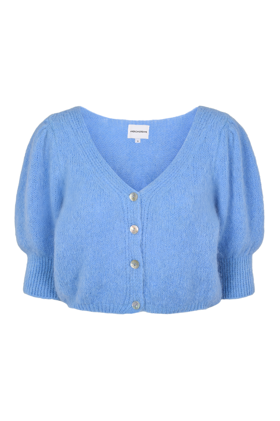 MANDA CROPPED CARDIGAN - SKY BLUE