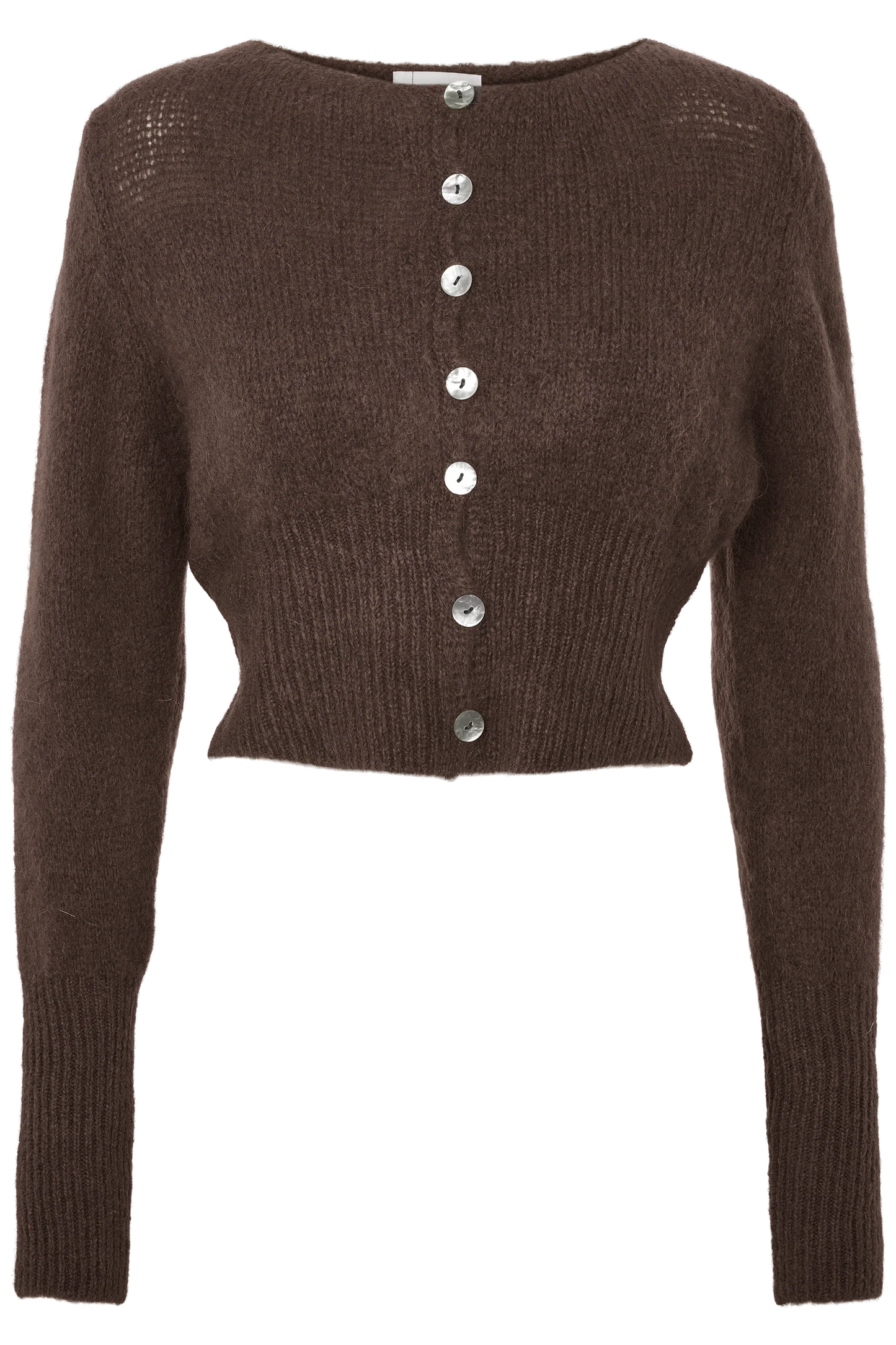 MATILDA ALPACA CARDIGAN - COCOA