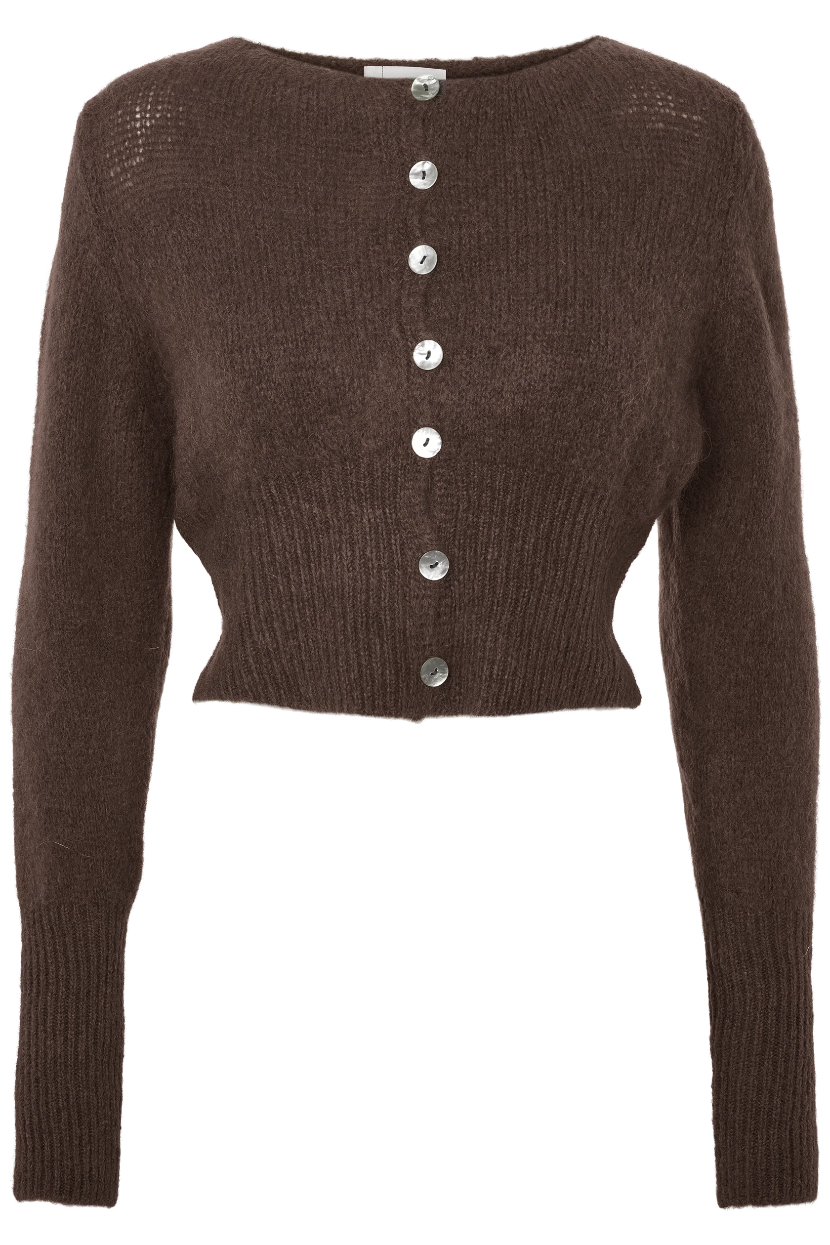 MATILDA ALPACA CARDIGAN - COCOA