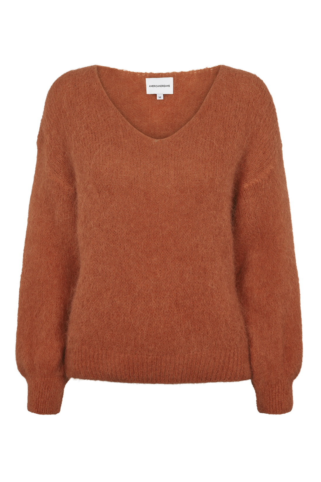 MILANA ALPACA BLEND SWEATER - CHESTNUT BROWN