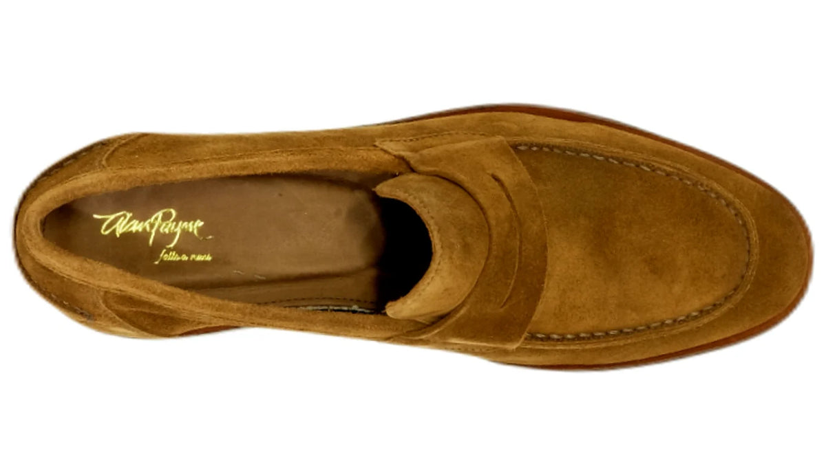 NAPLES SUEDE PENNY LOAFER - BOURBON