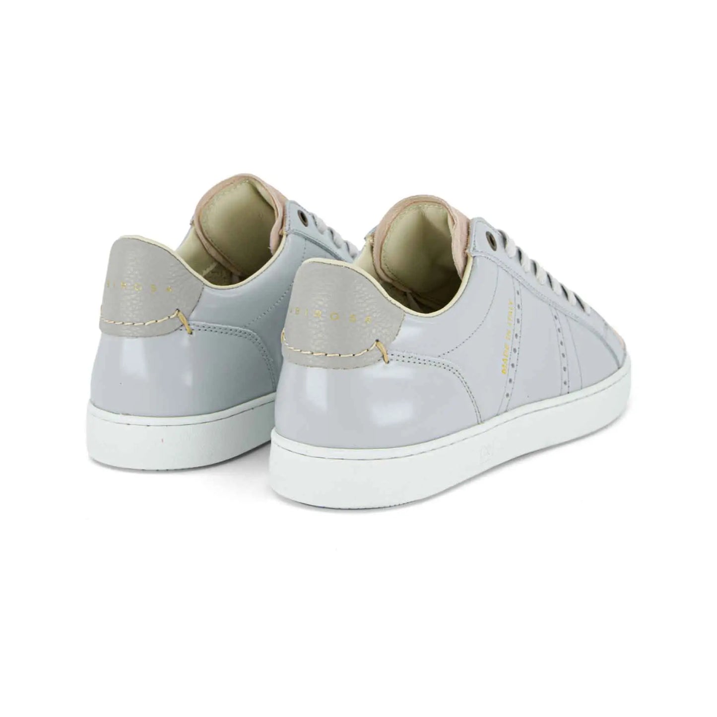 ODILE D WOMEN'S LEATHER AND NUBUCK SNEAKER - LIGHT GREY