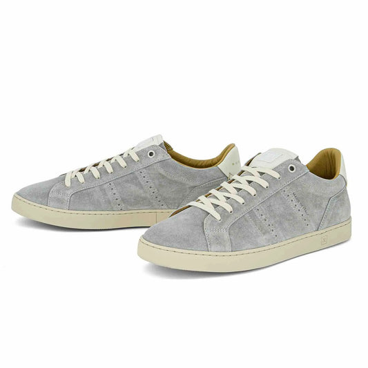 ODILE MEN'S SUEDE SNEAKER - LIGHT GREY