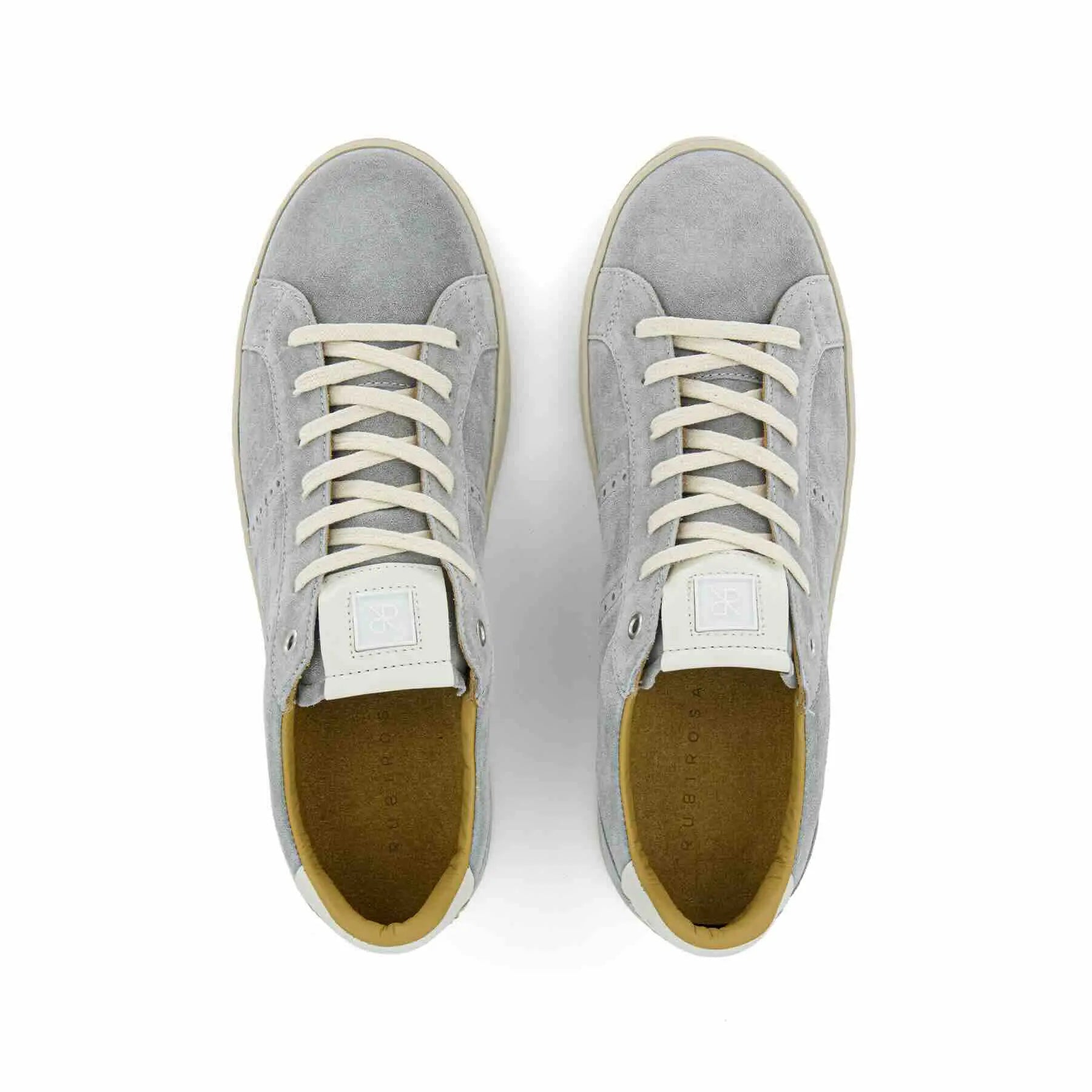 ODILE MEN'S SUEDE SNEAKER - LIGHT GREY