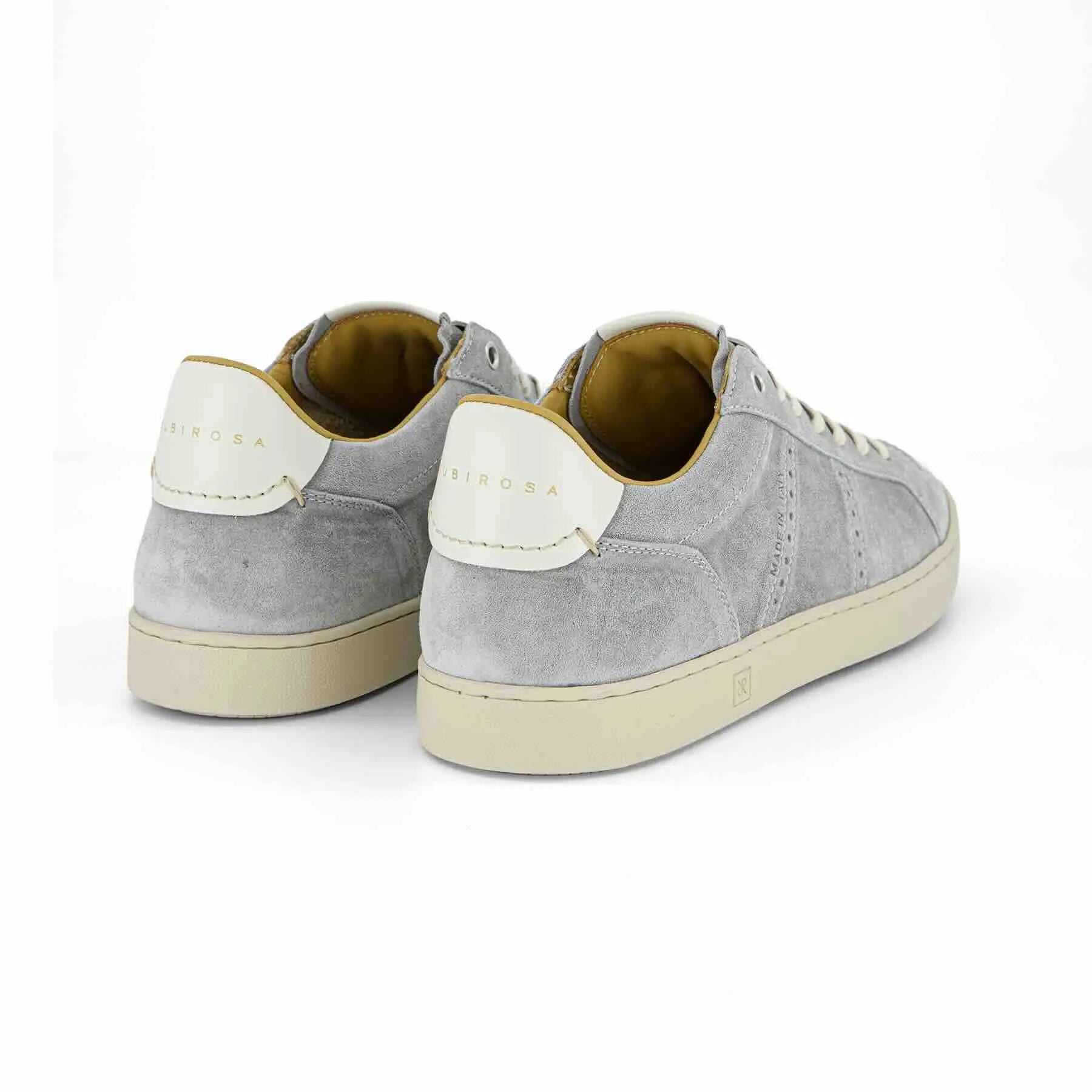 ODILE MEN'S SUEDE SNEAKER - LIGHT GREY