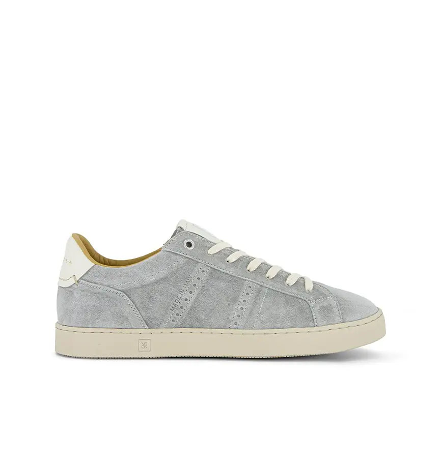 ODILE MEN'S SUEDE SNEAKER - LIGHT GREY