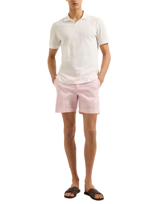 BRUNO SHORT SLEEVE PIQUE POLO - WHITE