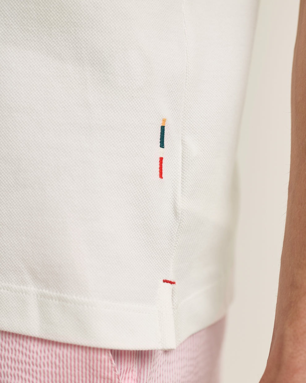 BRUNO SHORT SLEEVE PIQUE POLO - WHITE