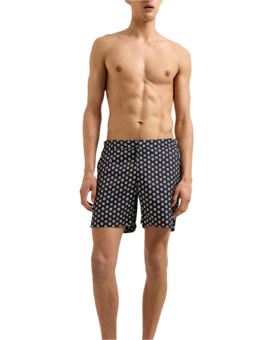 BULLDOG LUMINA SWIM SHORT - NIGHT IRIS/LATTE
