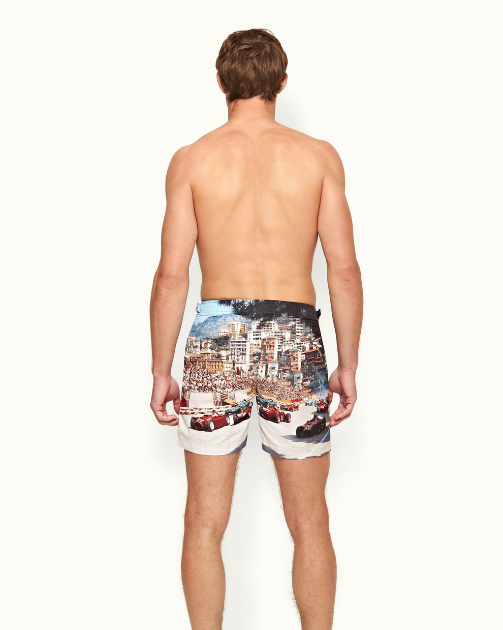 BULLDOG PRINTED SWIM SHORT - START YOUR ENGINES
