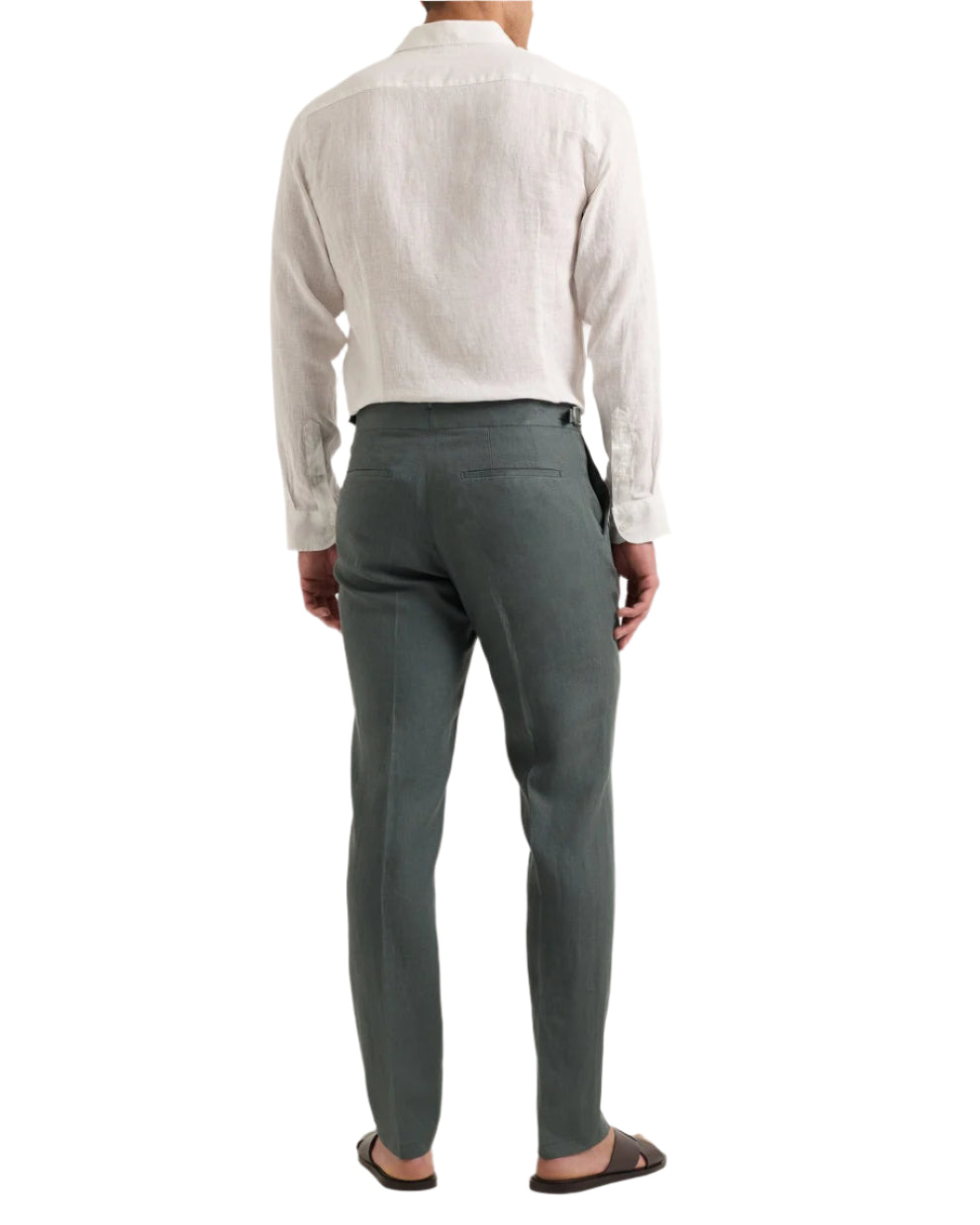GRIFFON ITALIAN LINEN TROUSER - KHAKI
