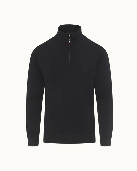 ISAR MERINO 1/4 ZIP PULLOVER - NIGHT IRIS