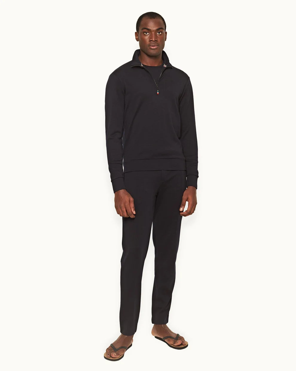 ISAR MERINO 1/4 ZIP PULLOVER - NIGHT IRIS