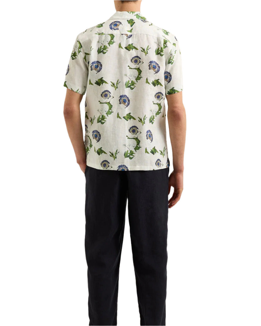 MAITAN CORONARIA LINEN SHIRT - WHITE SAND