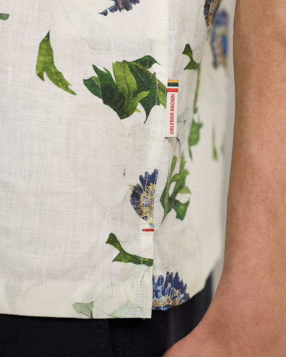 MAITAN CORONARIA LINEN SHIRT - WHITE SAND