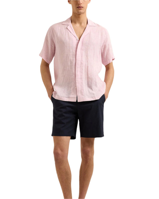 MAITAN LINEN SHIRT - RODEO PINK