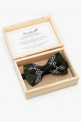 PAPADOPOULOS FEATHER BOW TIE