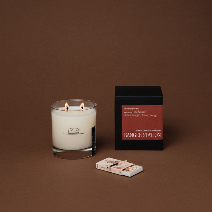 OLD FASHIONED 10OZ ROCK GLASS CANDLE