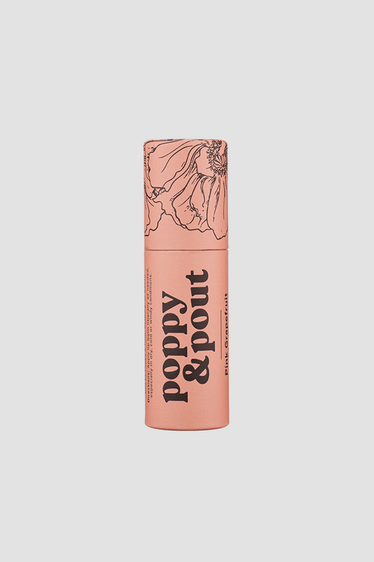 POPPY & POUT LIP BALM - PINK GRAPEFRUIT
